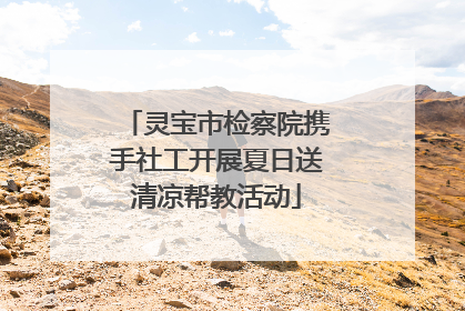 灵宝市检察院携手社工开展夏日送清凉帮教活动